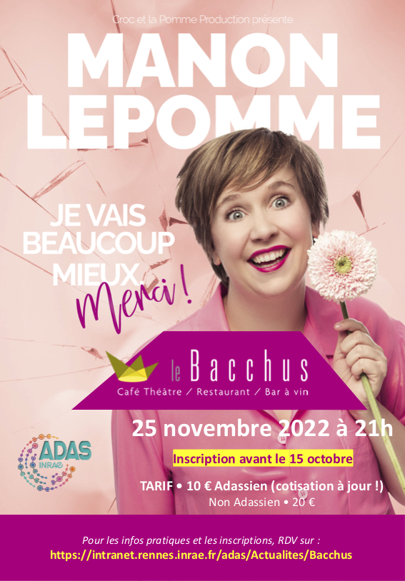 Affiche spectacle Bacchus 2022