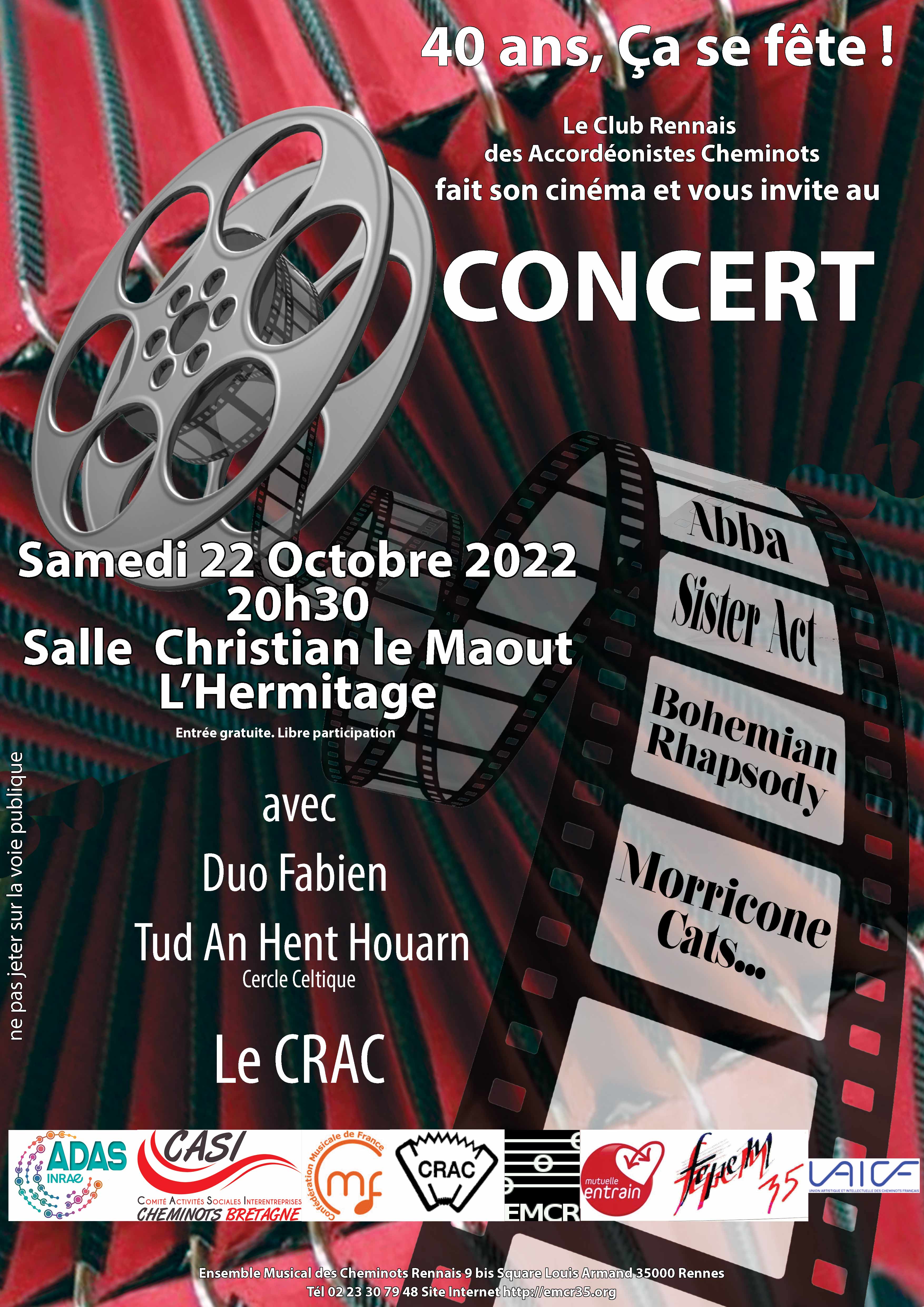 Affiche Accordéon CRAC 2022