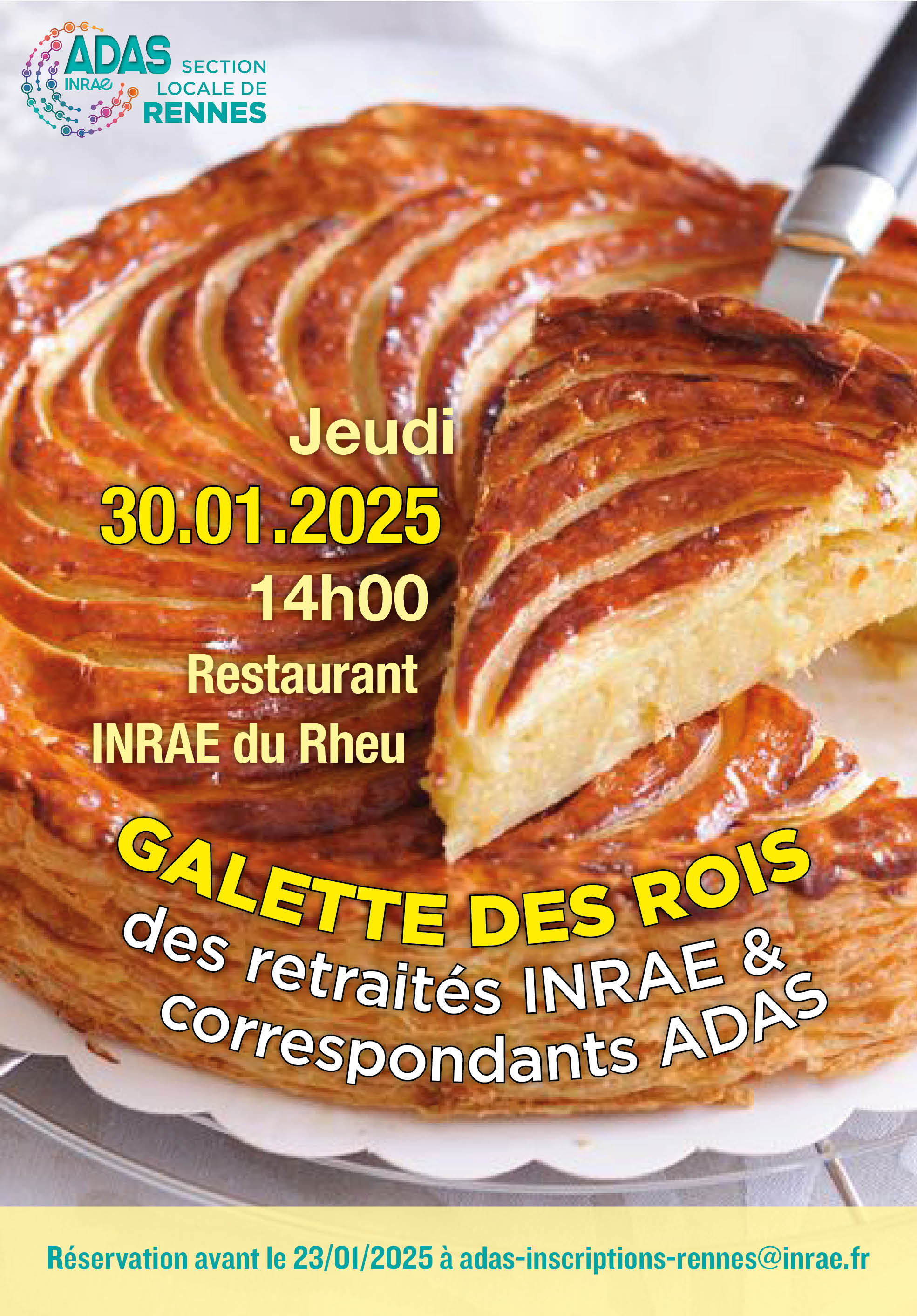 Affiche galette des rois 2025