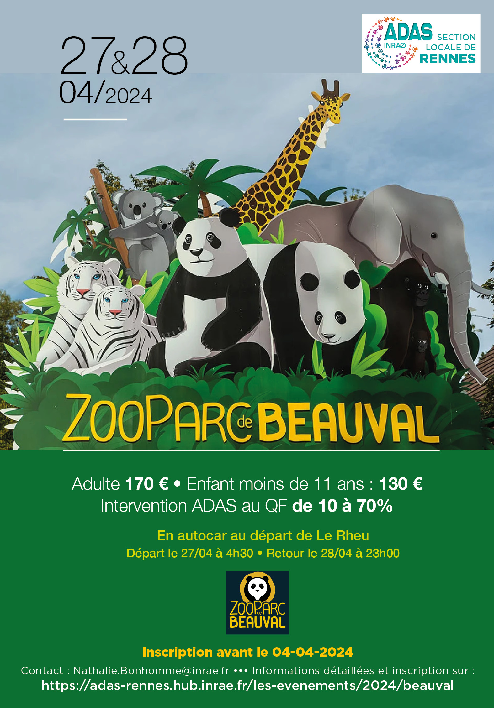 Affiche ZooParc Beauval 2024