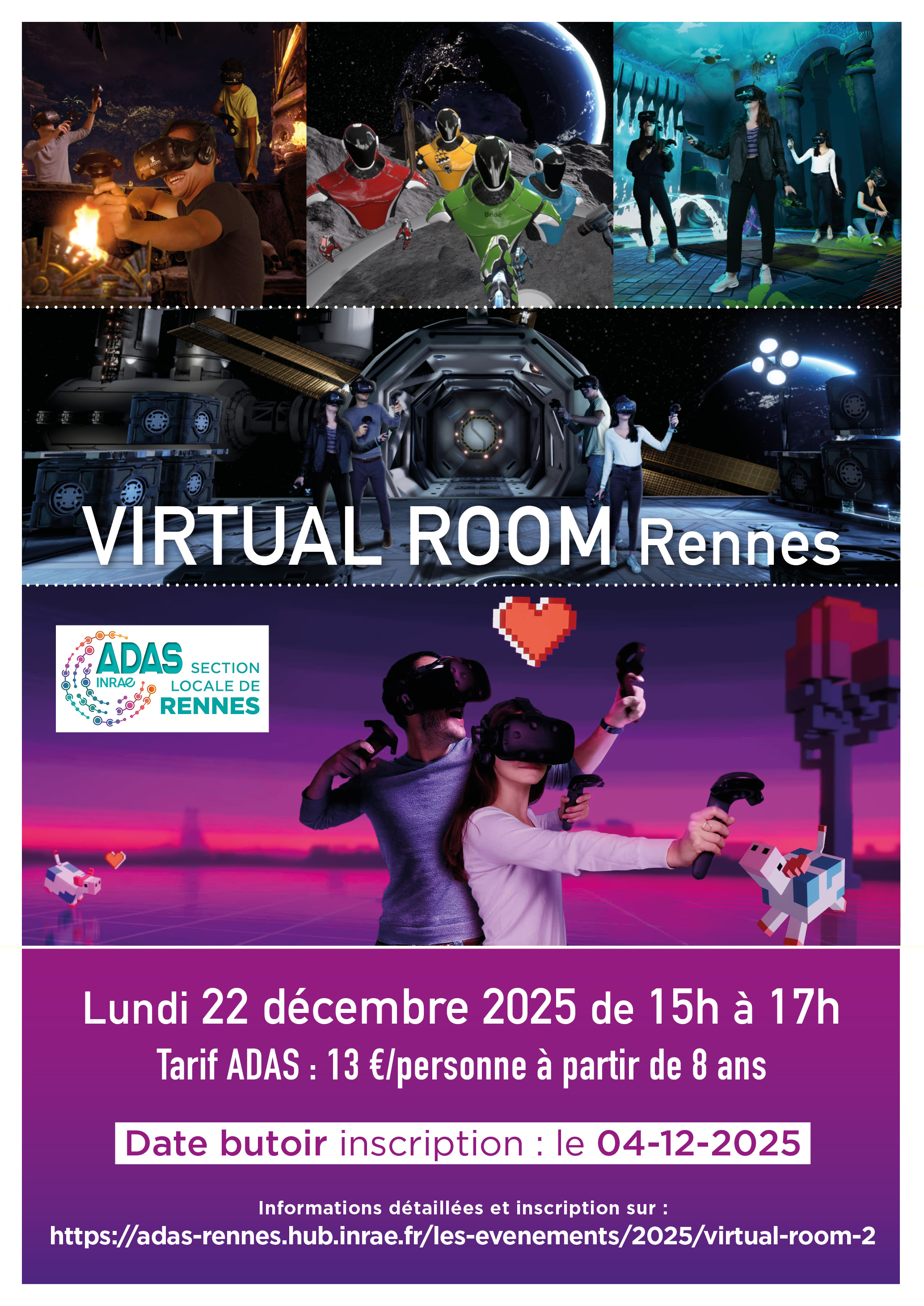 Affiche Virtual Room décembre 2025