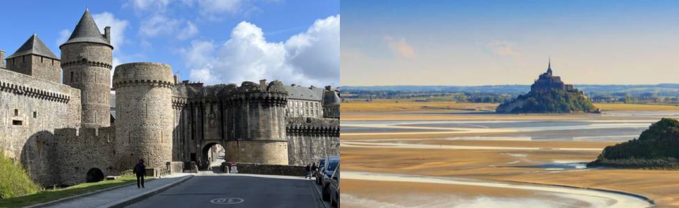 Fougères & Baie du Mont Saint-Michel